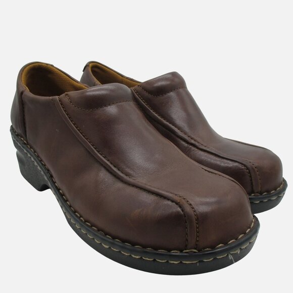 Eastland Shoes - Eastland Clogs Full Slip On Tracie Women's 11W Brown Leather $90 Classic Casual